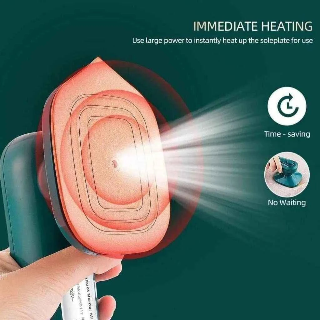 Portable Iron Travel Steamer for Clothes – Mini Handheld Press
