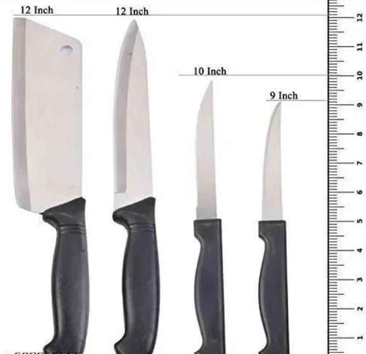 Wooden Chopping Board With 5-Pcs Knife Set