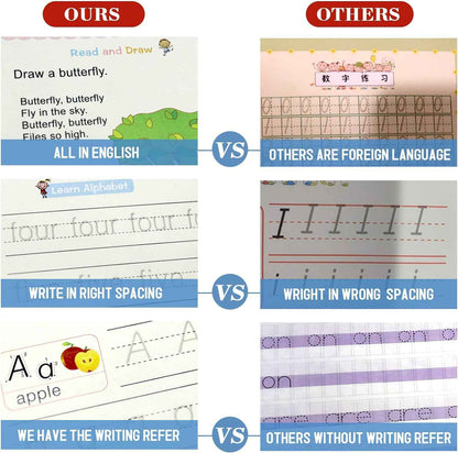 Magic Practice Book for kids 4 pcs 10 refill