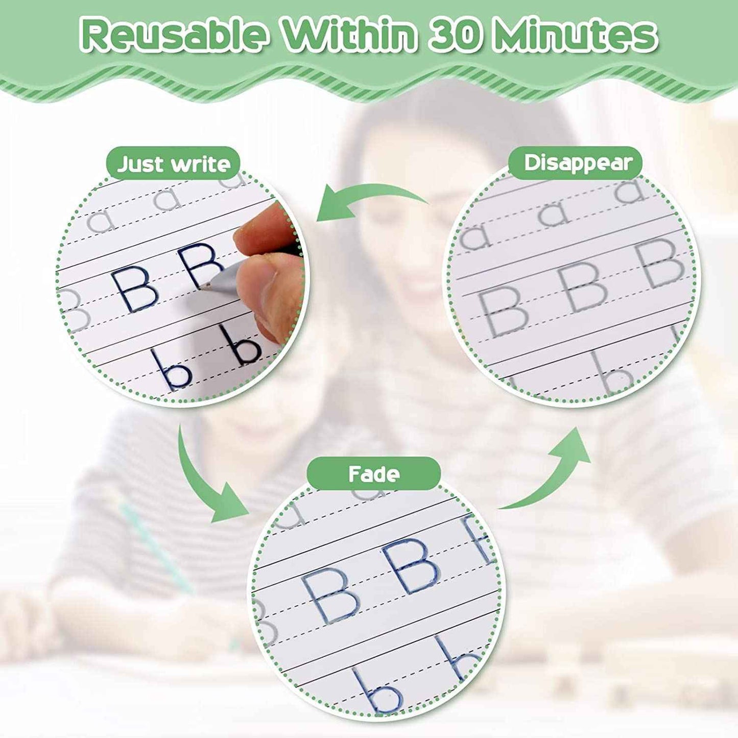 Magic Practice Book for kids 4 pcs 10 refill