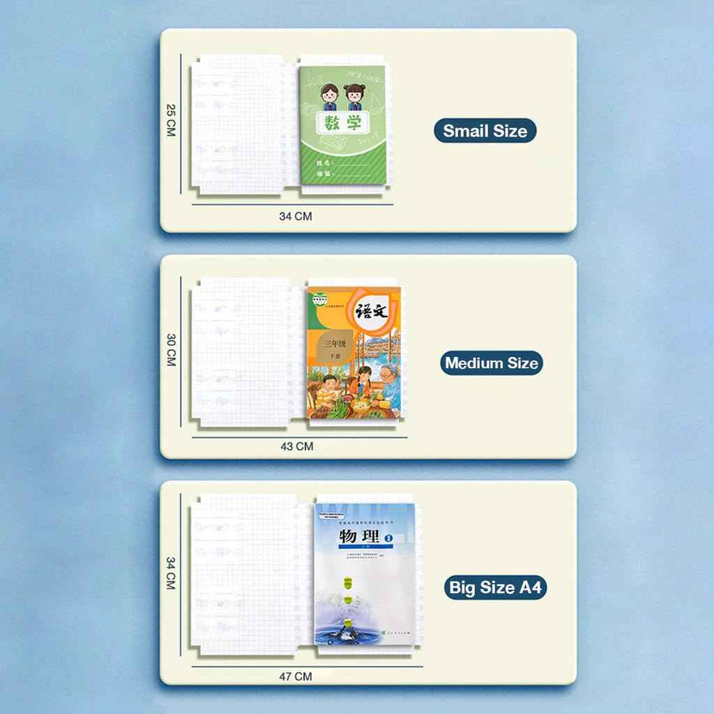 30pcs Waterproof Plastic Book Cover
