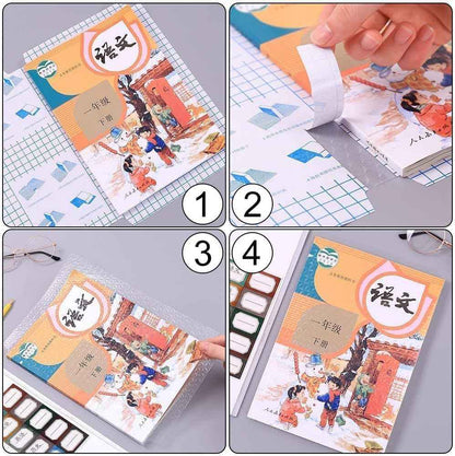 30pcs Waterproof Plastic Book Cover